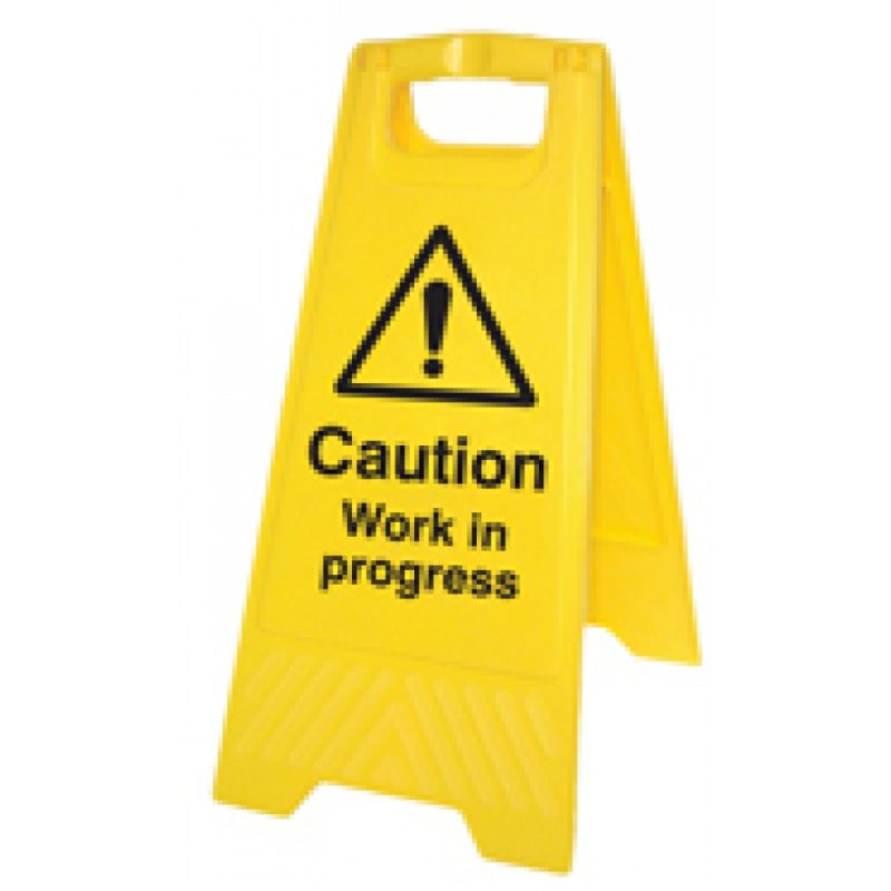 Free Standing Warning sign