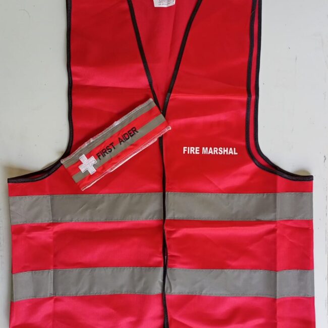 BRANDED FIRE MARSHAL REFLECTIVE VESTS