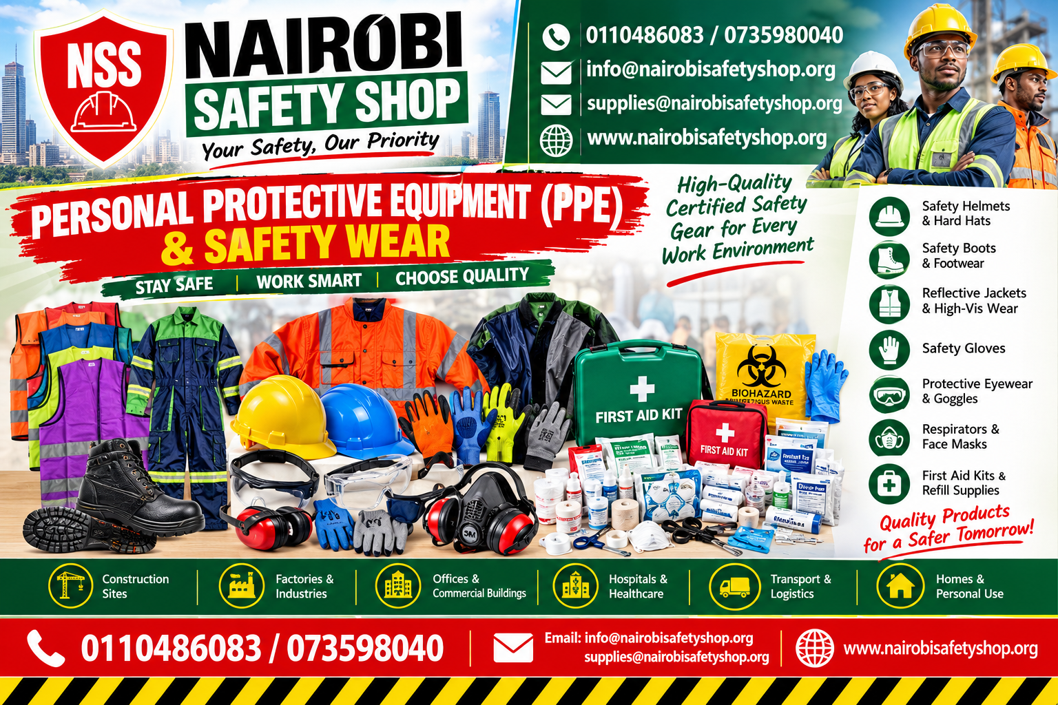Nairobi Safety Shop | PPE Supplier & Safety Wear in Kenya