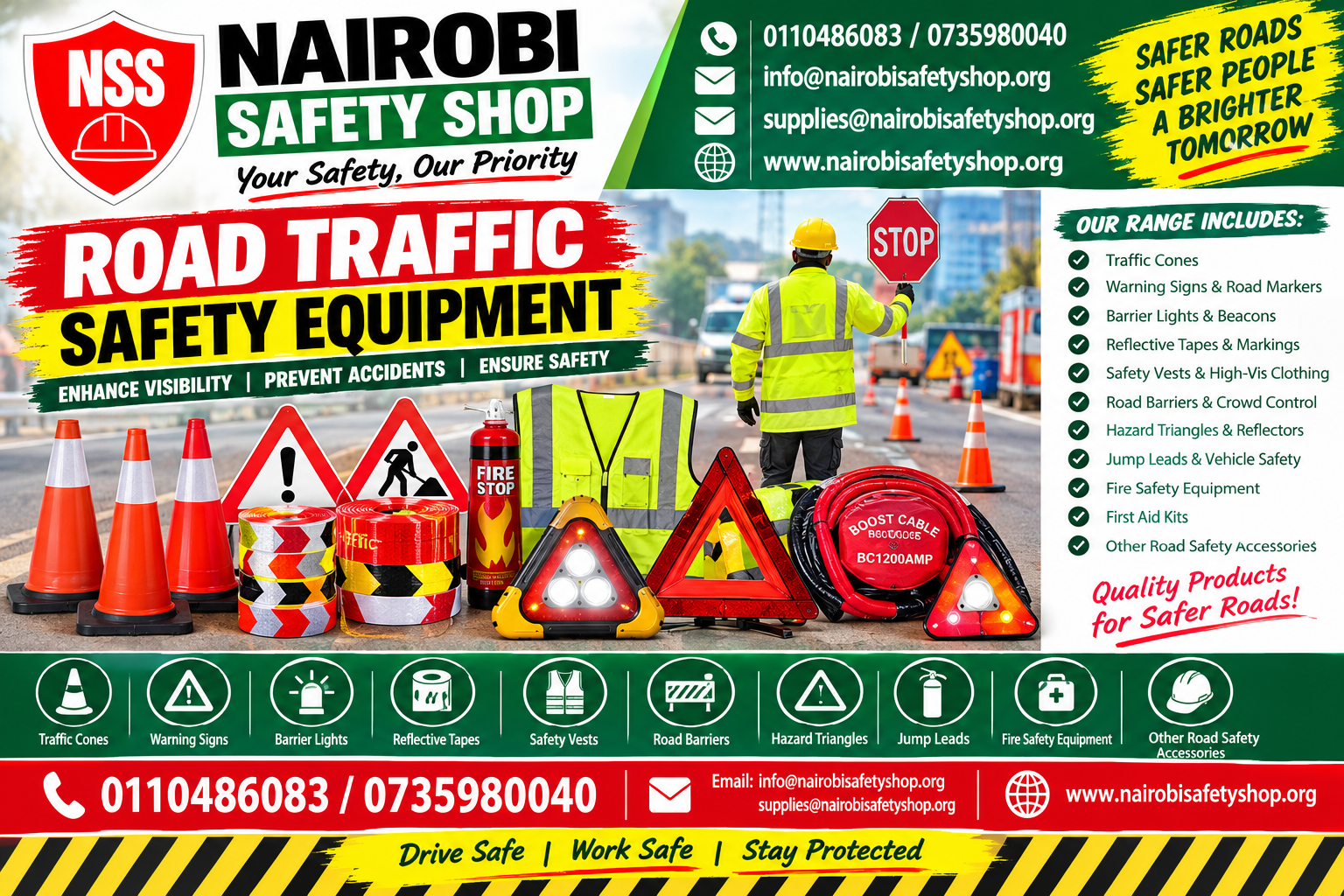Road Traffic Safety Equipment in Kenya | Nairobi Safety Shop