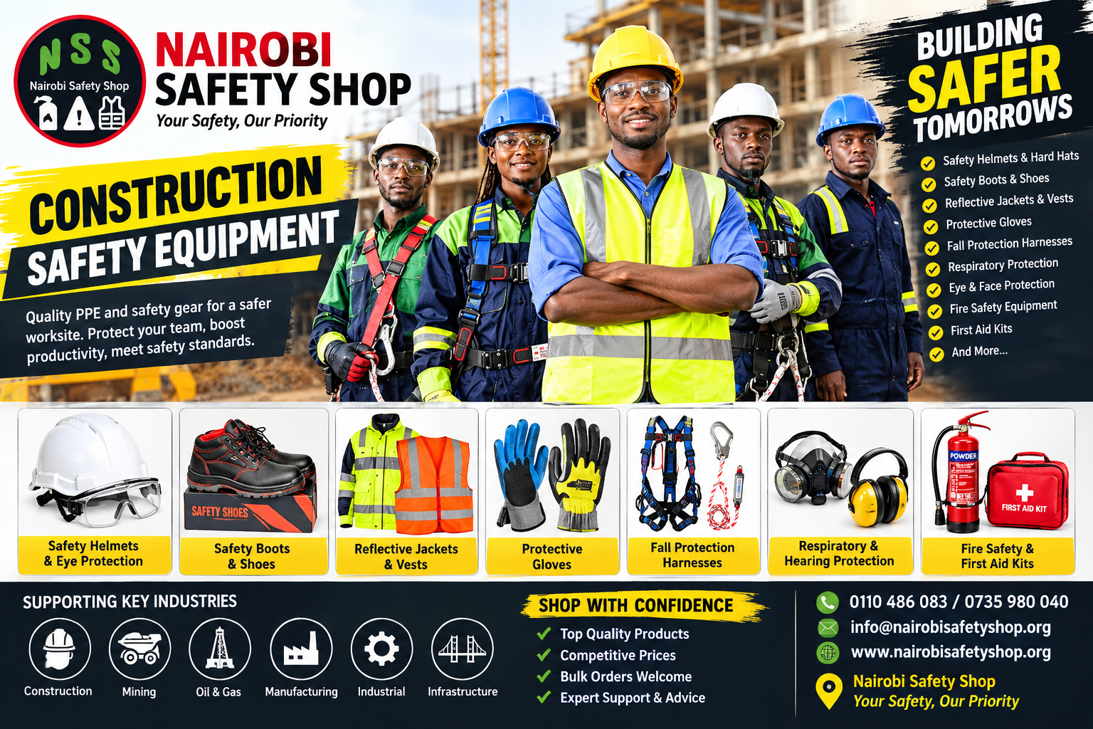 Construction Safety Equipment in Kenya | Nairobi Safety Shop