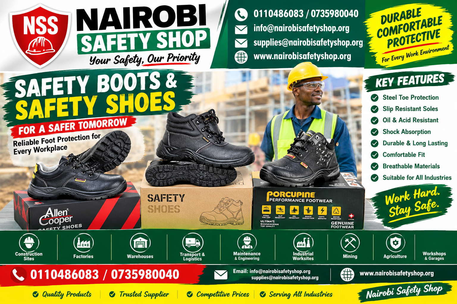 Safety Boots & Safety Shoes in Kenya | Nairobi Safety Shop