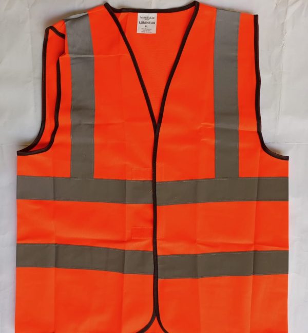 4 STRIPPED ORANGE REFLECTIVE VEST