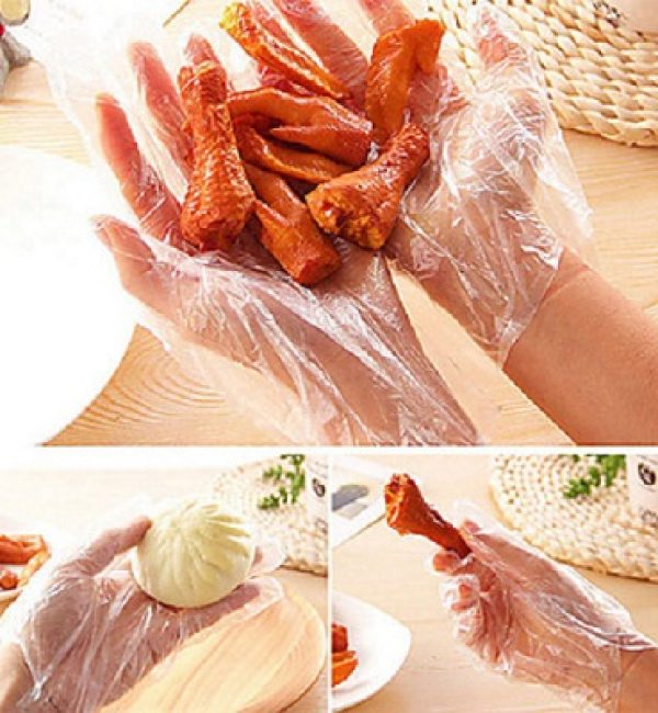 Clear Polythene Gloves