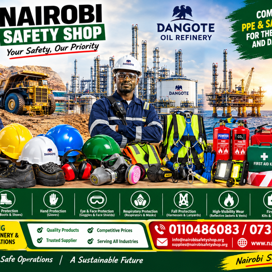 PPE for Dangote Refinery, Mining, Oil & Gas | Nairobi Safety Shop
