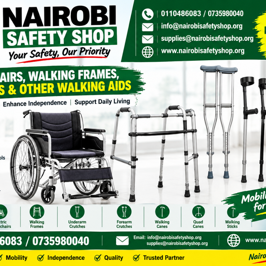Wheelchairs, Walking Frames & Crutches in Kenya | Nairobi Safety Shop